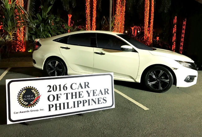 Honda Civic RS Turbo is the 2016 Car of the Year in the Philippines