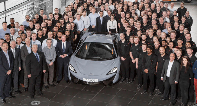McLaren Rayakan Pencapaian Produksi Ke-10 Ribu