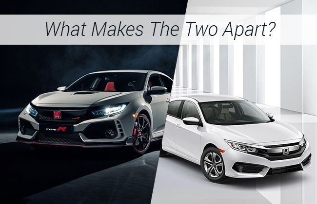 Difference: Honda Civic & Honda Civic Type R