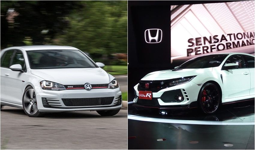 GIIAS 2017: Honda Civic Type R vs VW Golf GTI