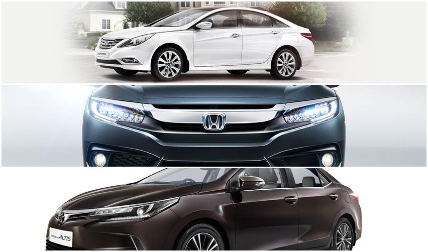 Adu Performa Mesin Honda Civic, Toyota Corolla Altis Dan Hyundai Sonata
