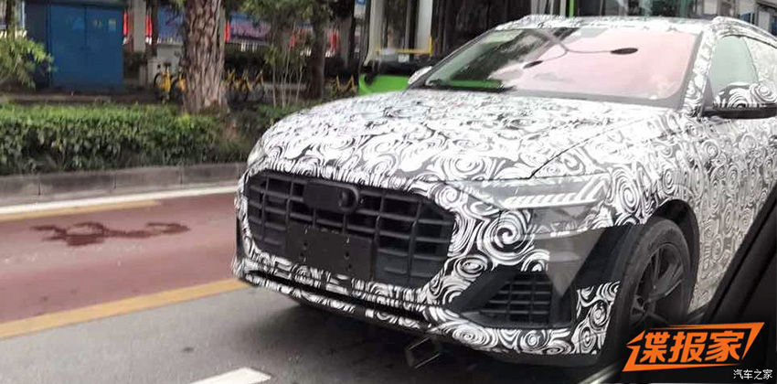2018 Audi Q8 spotted in China
