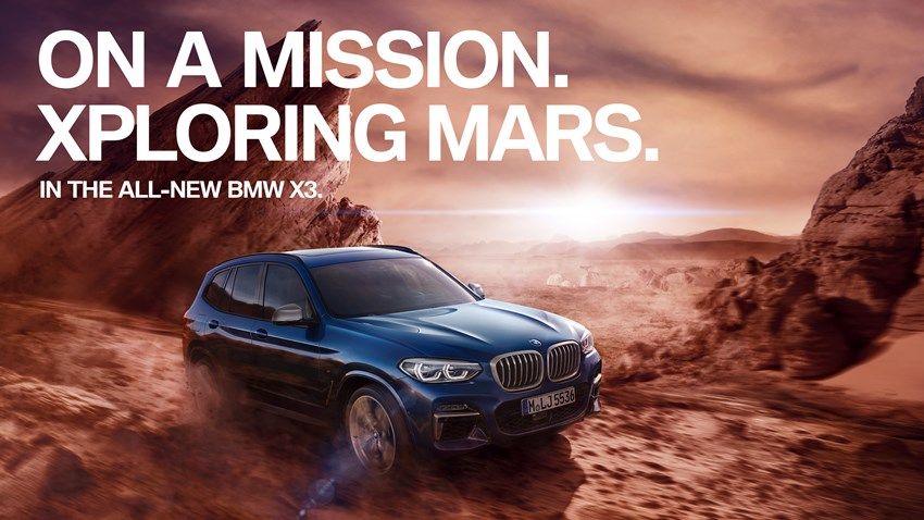 Yuk, Test Drive BMW X3 di Planet Mars!