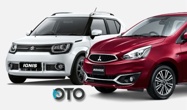 Suzuki Ignis vs Mitsubishi Mirage Suzuki Ignis vs Mitsubishi Mirage