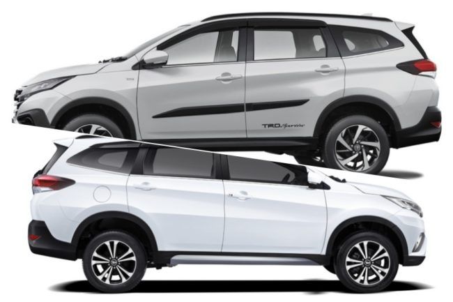 Melihat Perbedaan Eksterior Toyota Rush dan Daihatsu Terios Melihat Perbedaan Eksterior Toyota Rush dan Daihatsu Terios