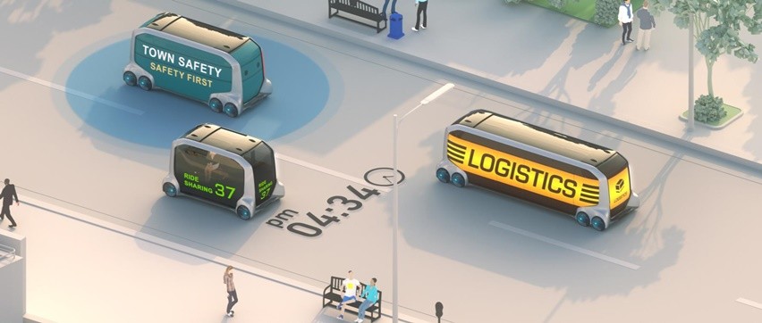 Toyota e-palette berjajar