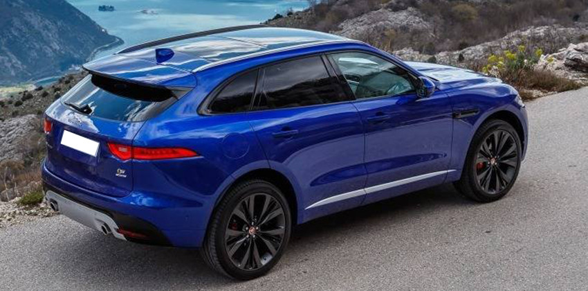 Jaguar F-Pace Side Rear Profile