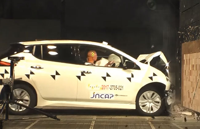 JNCAP gives Nissan Leaf a 5-star safety rating
