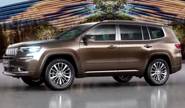 China only Jeep Grand Commander reveals its interior
