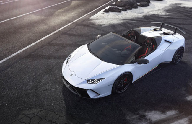 Lamborghini unveils Spyder version of Huracan Performante at Geneva 