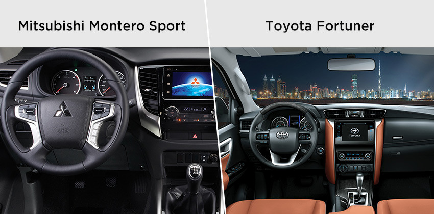 Montero Sport and Fortuner Cabin