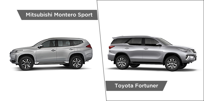 Montero Sport VS Fortuner Exterior