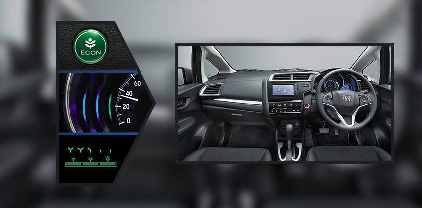 Honda Jazz efficiency indicator 