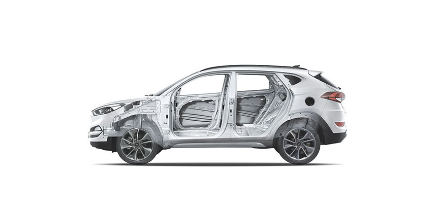 Hyundai Tucson high strength steal body