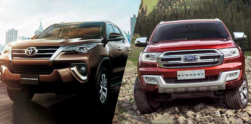Everest vs Fortuner Design