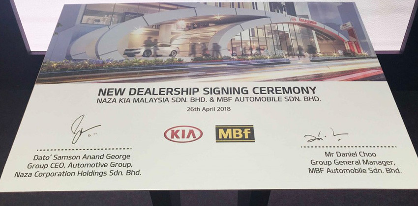 New dealership agreement between KIA and MBf