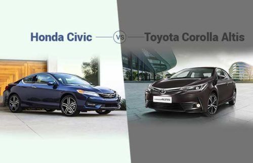 Honda Civic vs Toyota Corolla Altis