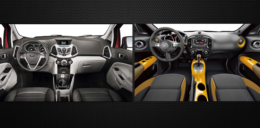 Ford Ecosport vs Nissan Juke - Interior 