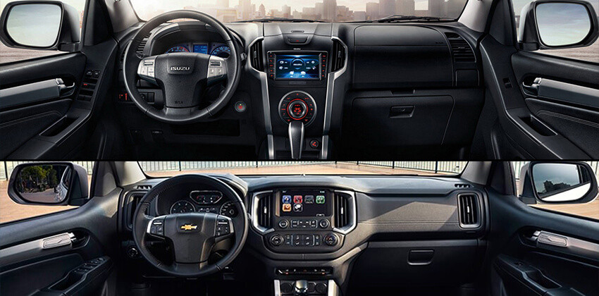 mu-X vs Trailblazer - Interior