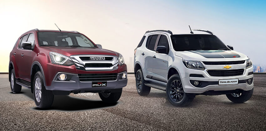 mu-X vs Trailblazer - Exterior 