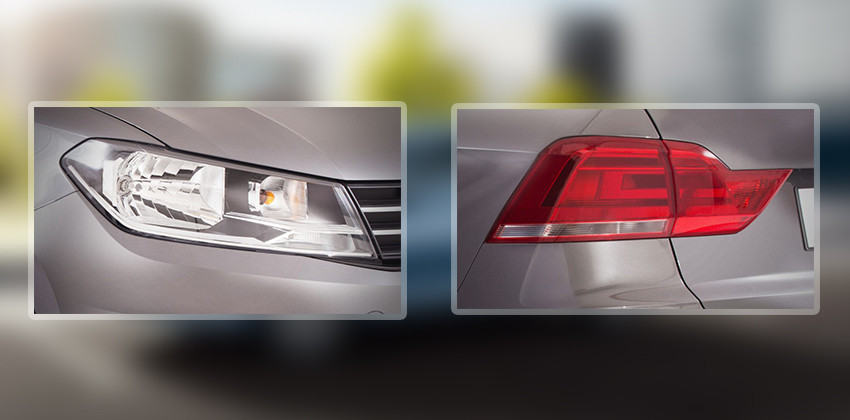 VW Santana Headlight and Taillight