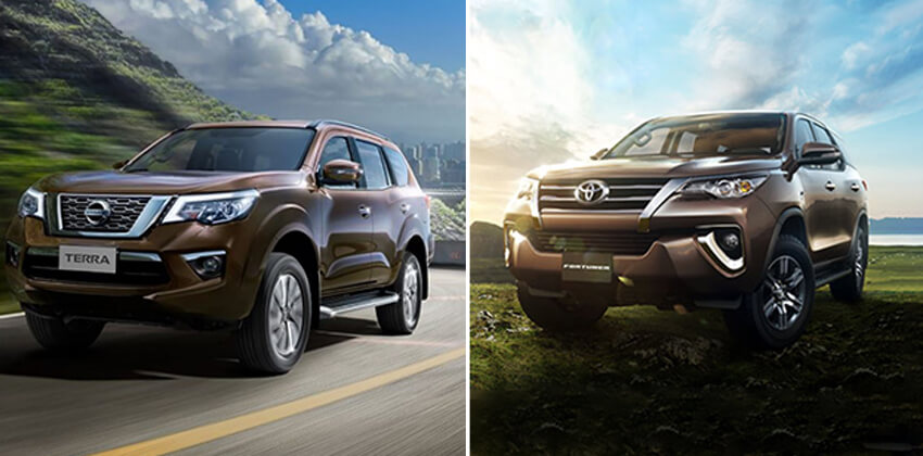 Nissan Terra vs Toyota Fortuner - exterior