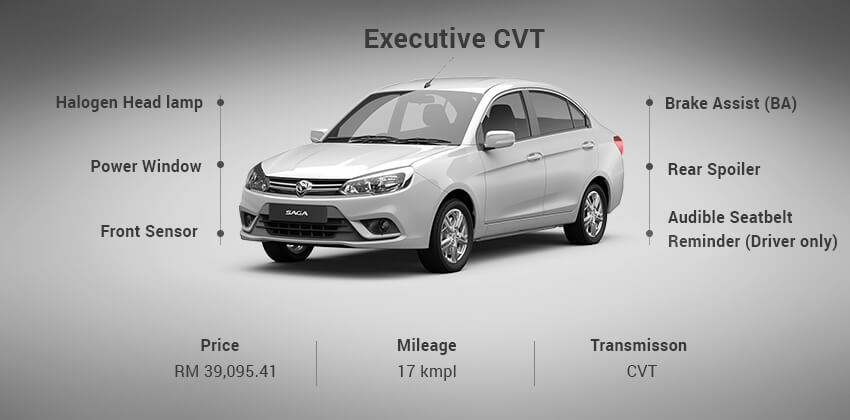 Proton Saga Executive CVT Features