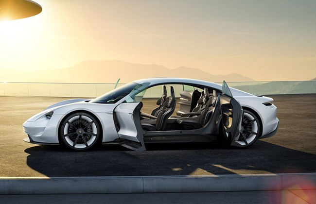 Porsche Taycan electric vehicle - cabin