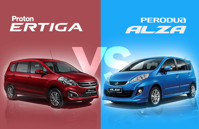 Proton Ertiga vs Perodua Alza - The affordable MPV fight  