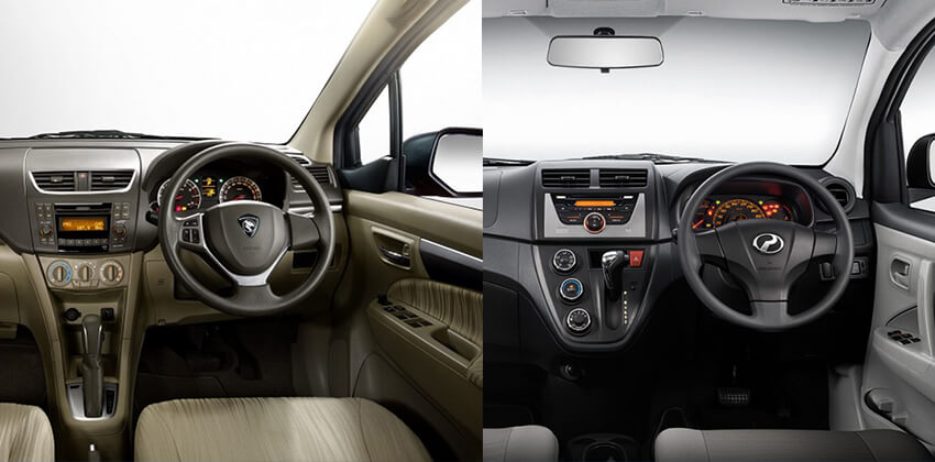 Proton Ertiga vs Perodua Alza - Interior