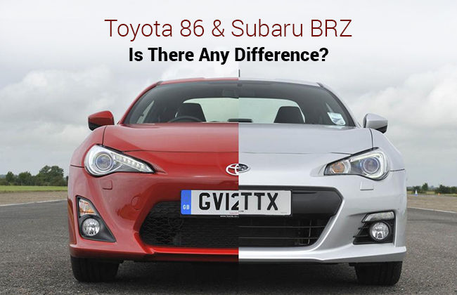 Toyota 86 - Is it different from Subaru BRZ?
