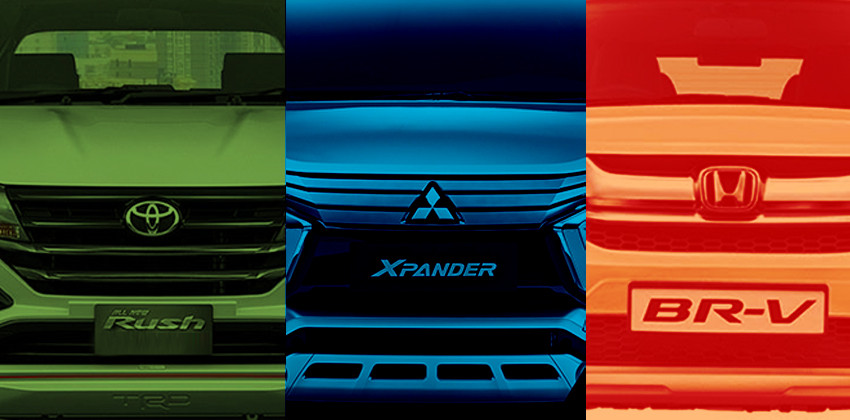 Honda BR-V vs Mitsubishi Xpander vs Toyota Rush