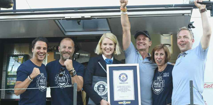 aguar Land Rover Deutschland creates world recoed