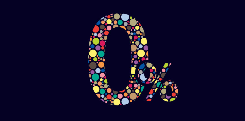 zero percent interest rate