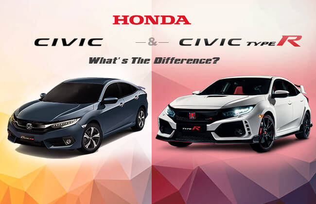 Honda Civic And Honda Civic Type R Know The Difference Zigwheels