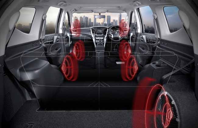 Montero Sport with  Rockford Fosgate audio system