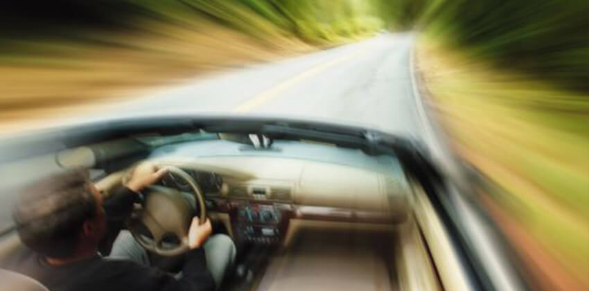 driving to fast