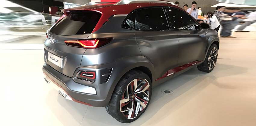 Iron Man edition Hyundai Kona rear-side