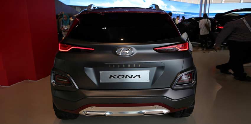 Iron Man edition Hyundai Kona rear