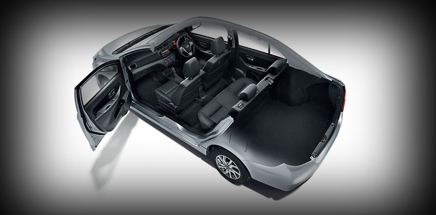 Perodua Bezza cabin space