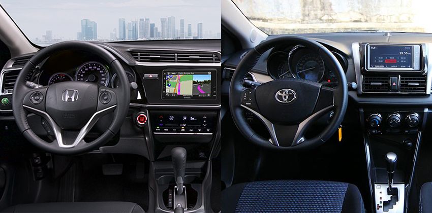 2018 Toyota Vios vs Honda City - Interior