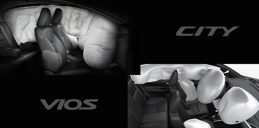 2018 Toyota Vios vs Honda City - Safety