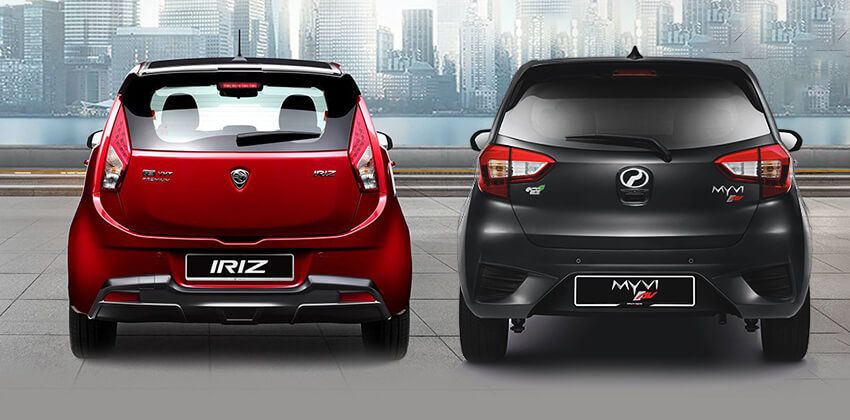 Perodua Myvi or Proton Iriz - Rear