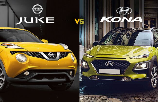 Nissan Juke vs Hyundai Kona -  An interesting mass-market crossover fight 