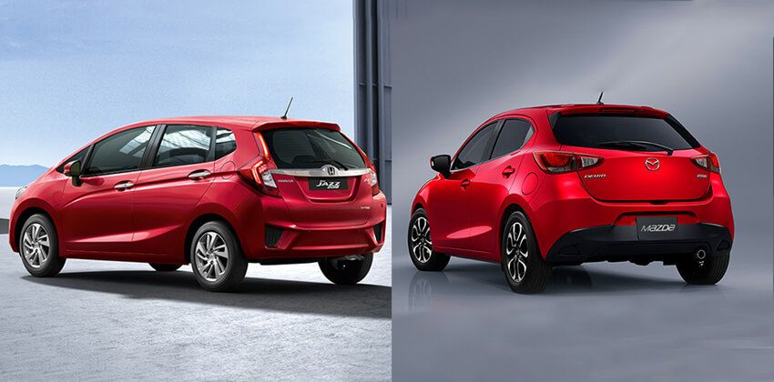 Honda Jazz or Mazda 2 Hatch - Rear