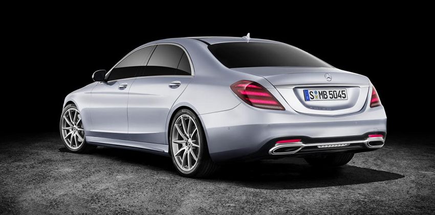 W222 Mercedes-Benz S-Class S 450 L rear profile