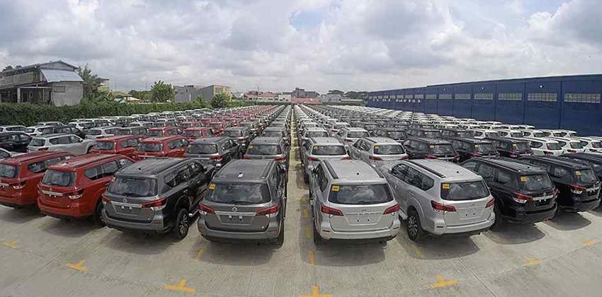 all new 2018 Nissan Terra at the dockyard