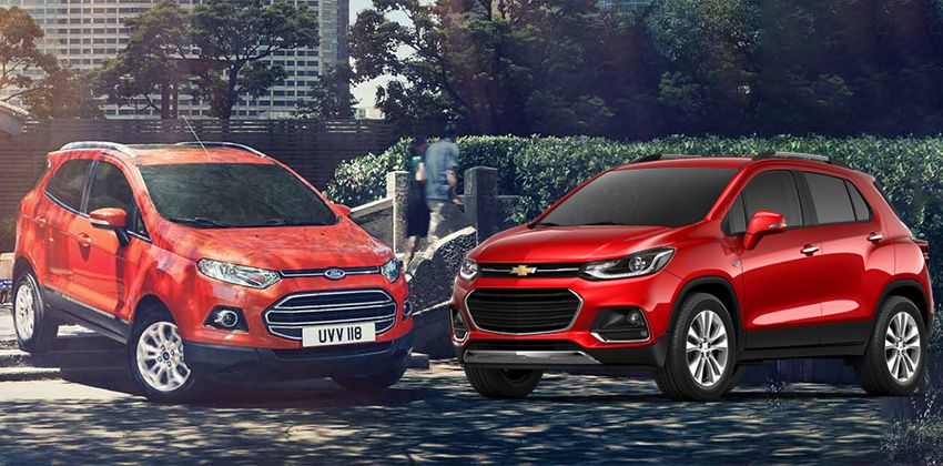 Ford EcoSport vs Chevrolet Trax  - Front 
