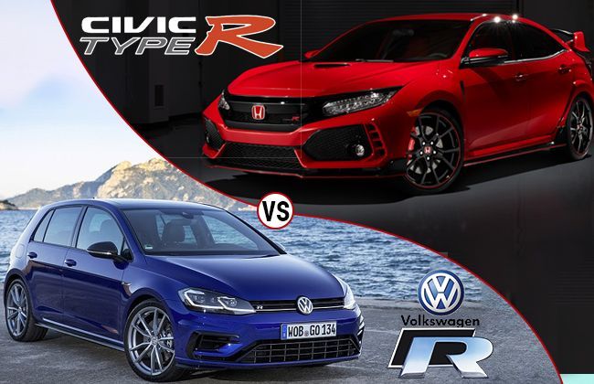 Search for the better R - Honda Civic Type R vs Volkswagen Golf R 