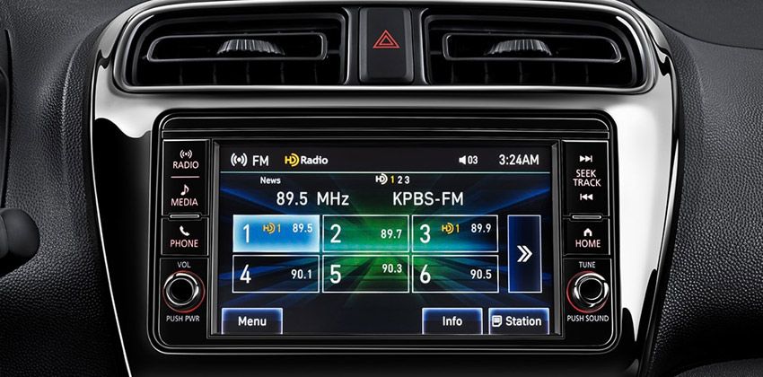 2018 Mitsubishi Mirage G4 infotainment system